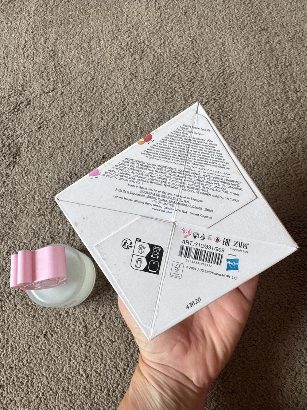 Zara Kids Pink Peppa Pig Character Fragrance
